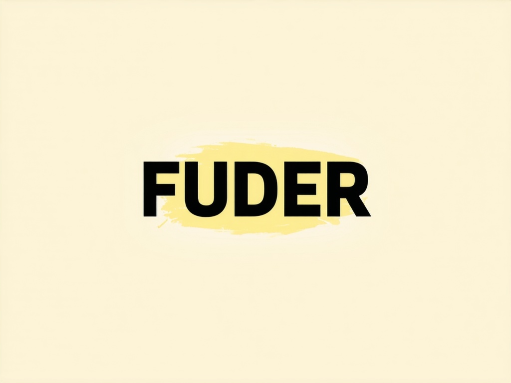 create me a logo saying "FUDDER", background #152221