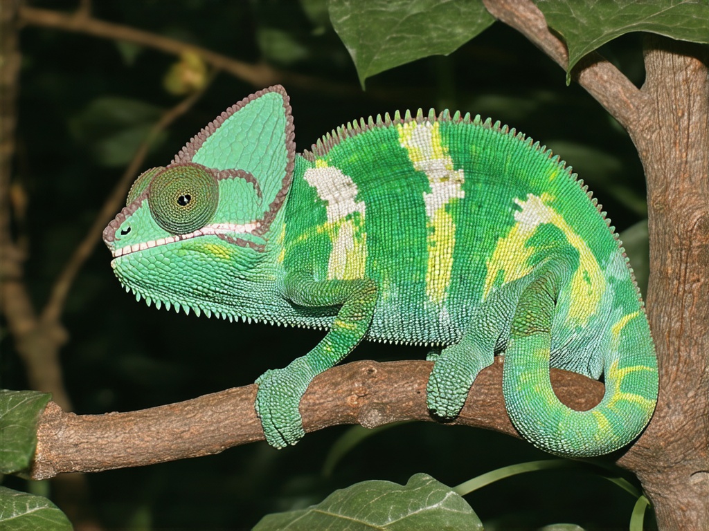 an-image-of-nature-with-a-chameleon-t0je9ybjqc