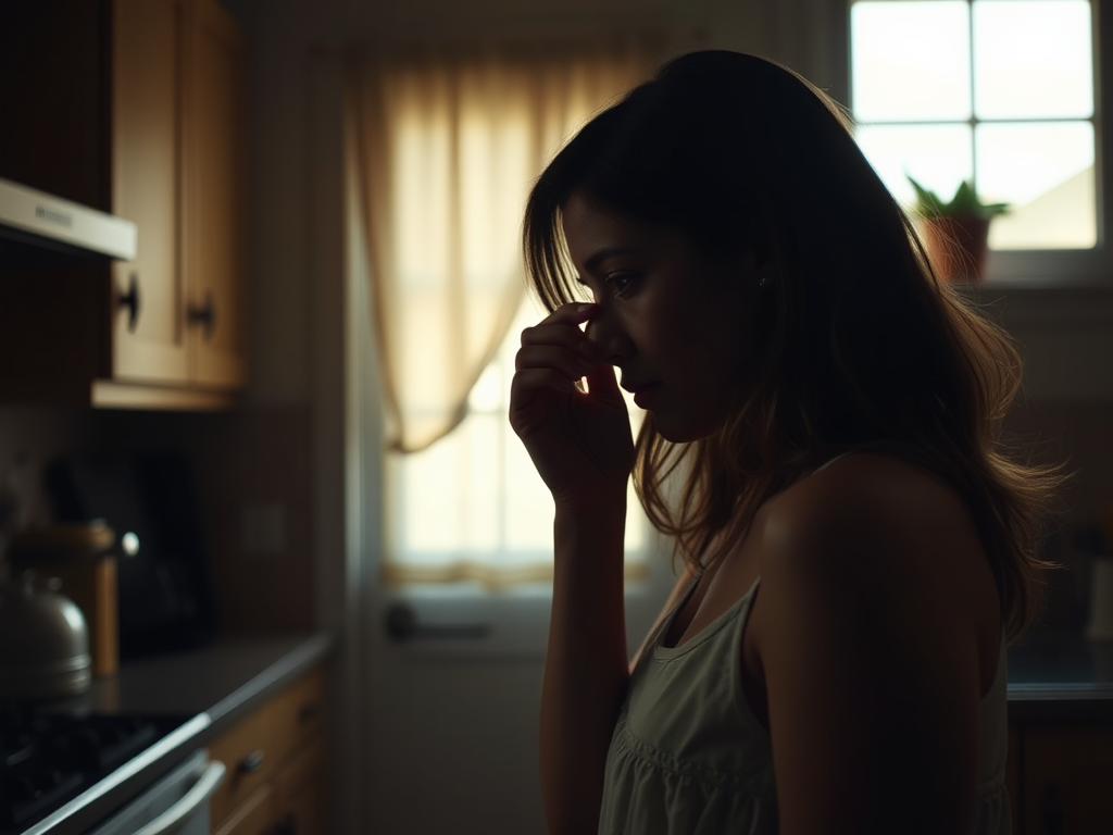 a-woman-standing-alone-in-the-kitchen-v9vgr2qyif