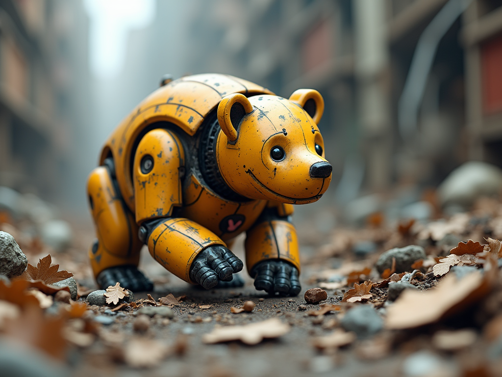 a-small-robotic-bear-searching-through-5n4q932ph9