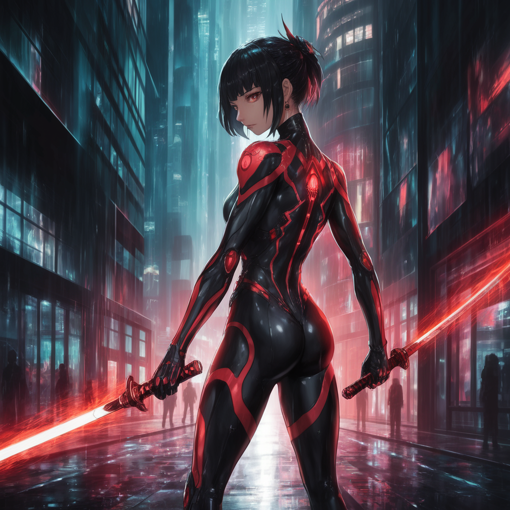 an-anime-style-cyber-ninja-standing-in-a-87y2m0u57