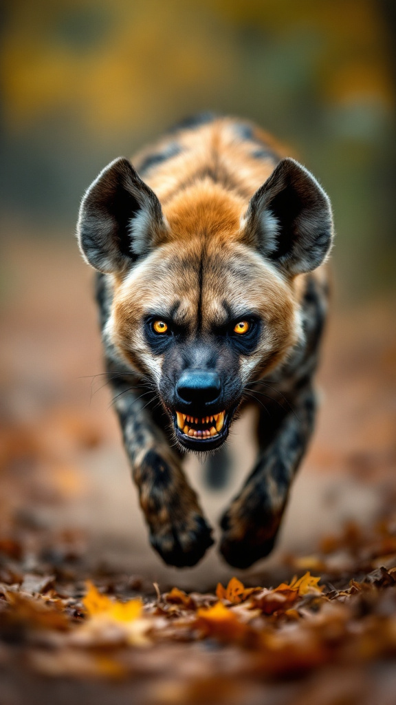 a-dynamic-close-up-of-a-hyenas-fierce-f9nyo55u3m