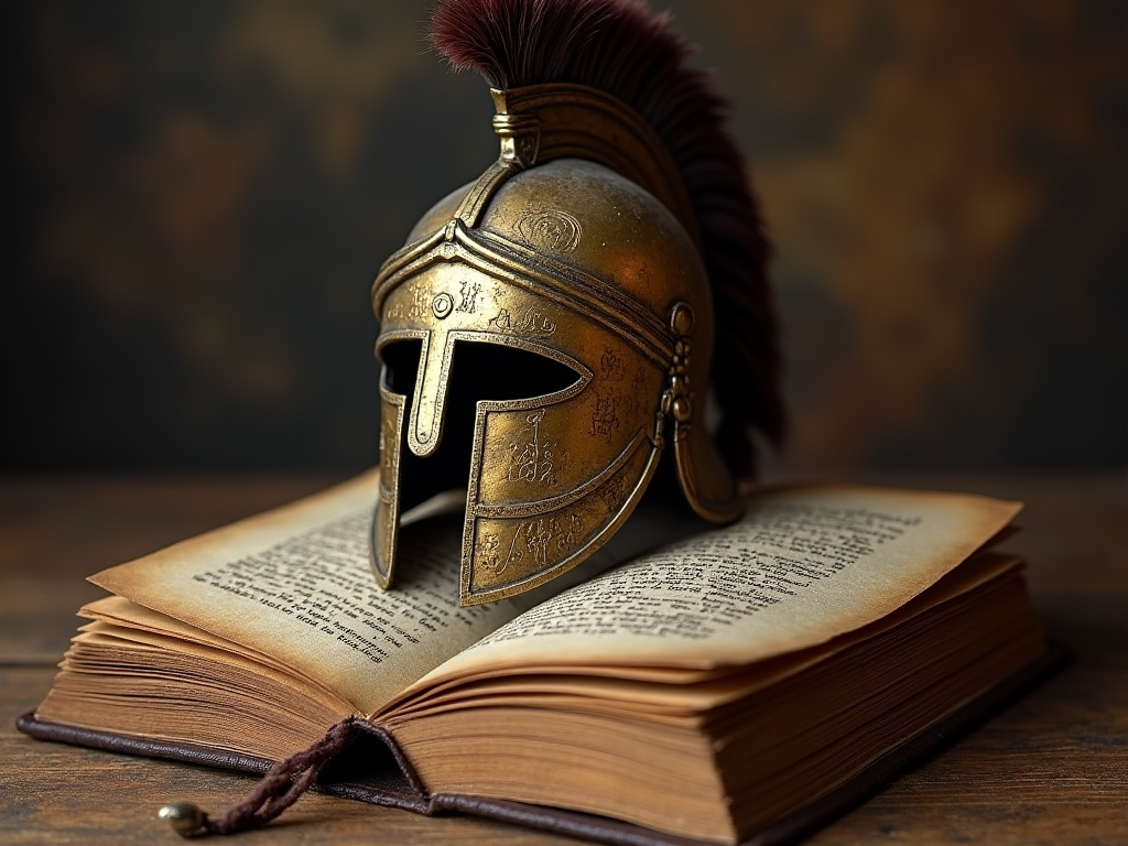 an-icon-of-an-ancient-helmet-or-a-book-58zgok3wj7