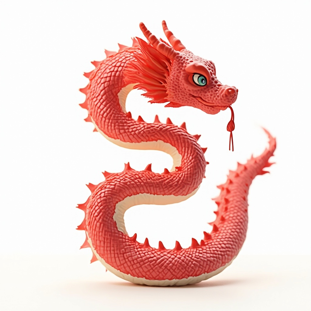 chinese-new-year-3d-red-snake-with-white-ej37mr5ub