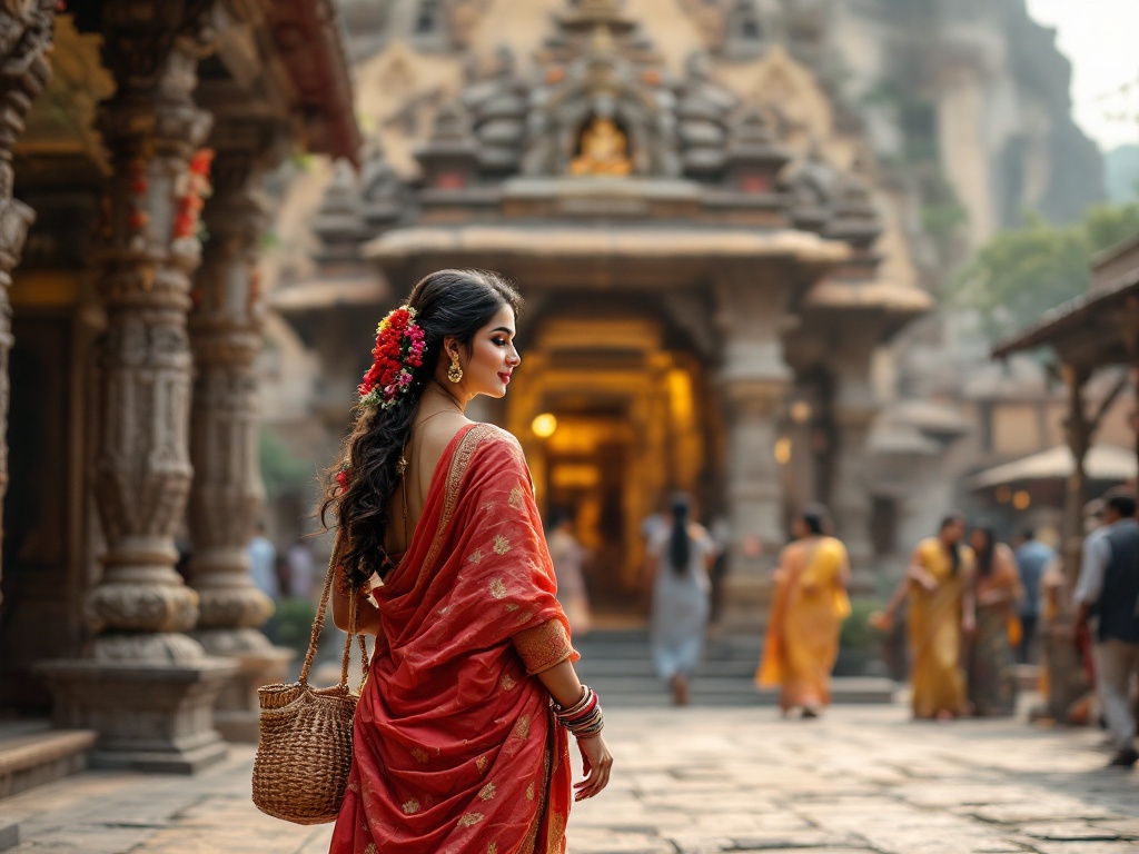 a-lady-holding-bag-infront-of-ram-mandir-sxk6rxc9p