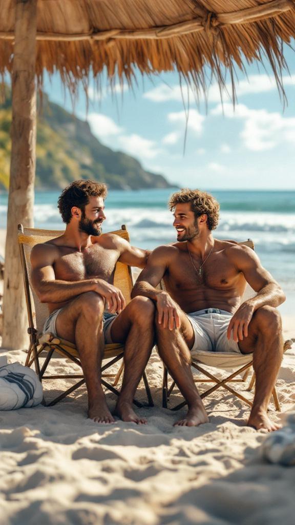 create-2-male-friends-siting-on-a-beach-f49ljjv0ct