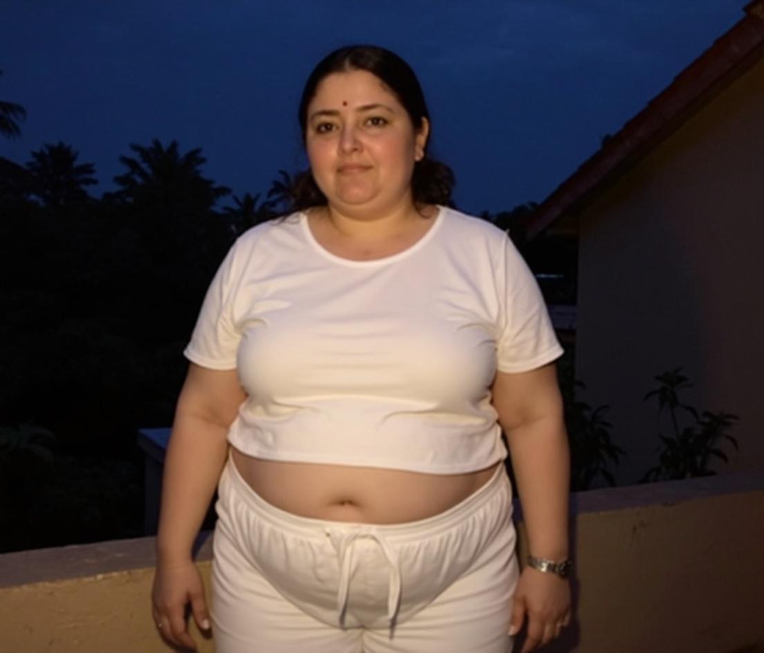 wearing-a-cotton-tshirt-and-cotton-pajama-she-has-u228xg81nr
