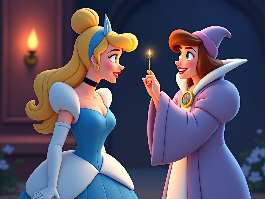 disney-pixar-style-cinderella-meeting-jhs421qhx2