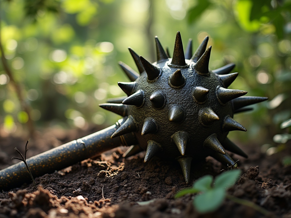 an-ancient-spiked-ball-mace-intricately-9n0432f8or