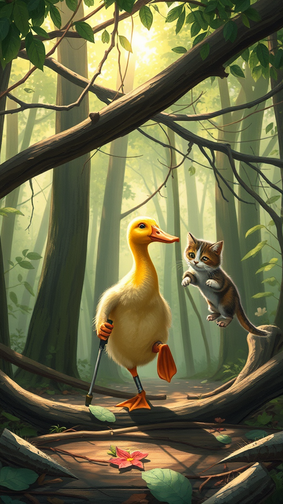 the-duckling-notices-his-cat-friend-hdz9glk2mw