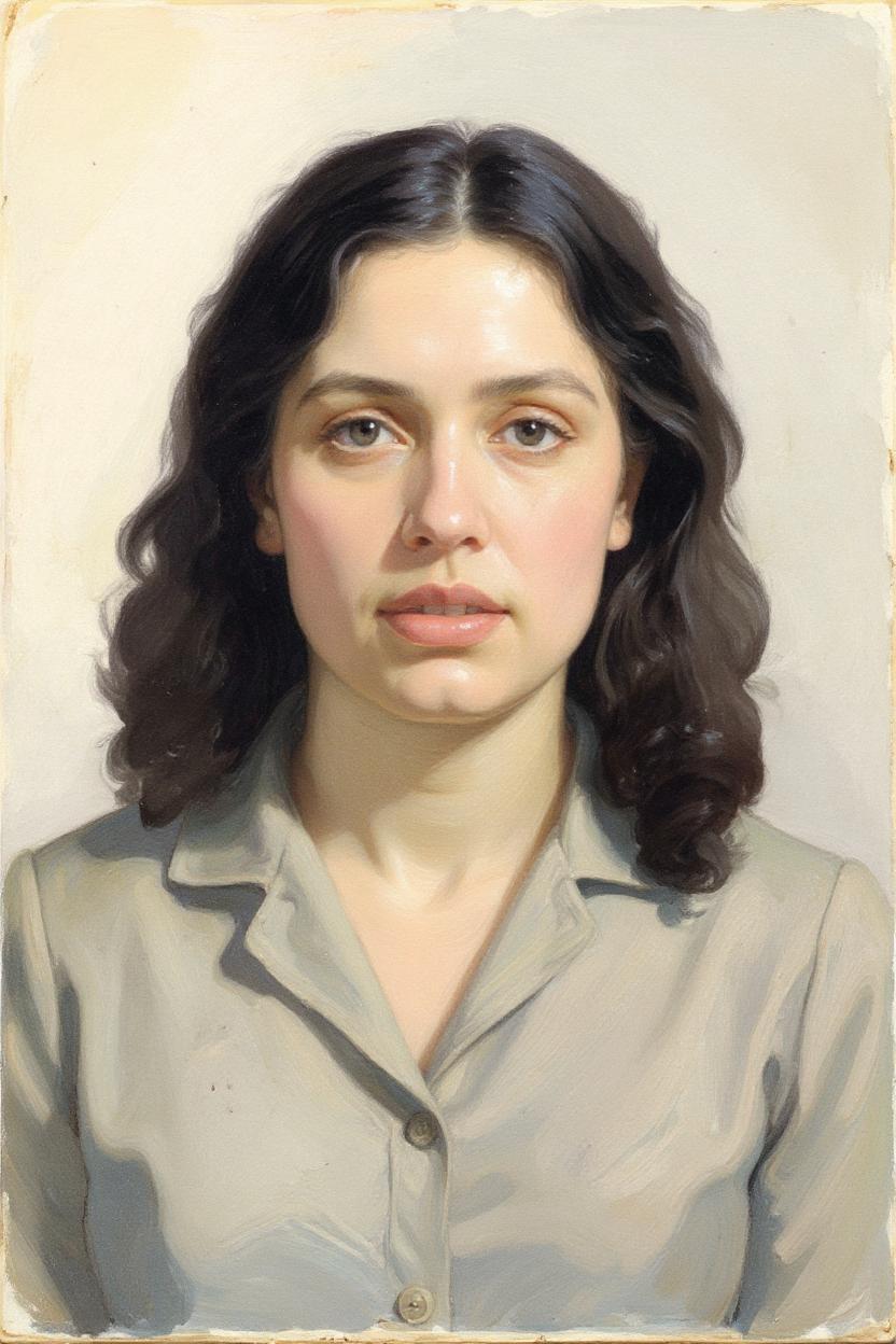 Convertir esta foto en una pintura artística recordar que en la boca debe notarse los dientes las demás facciones de la cara queda igual