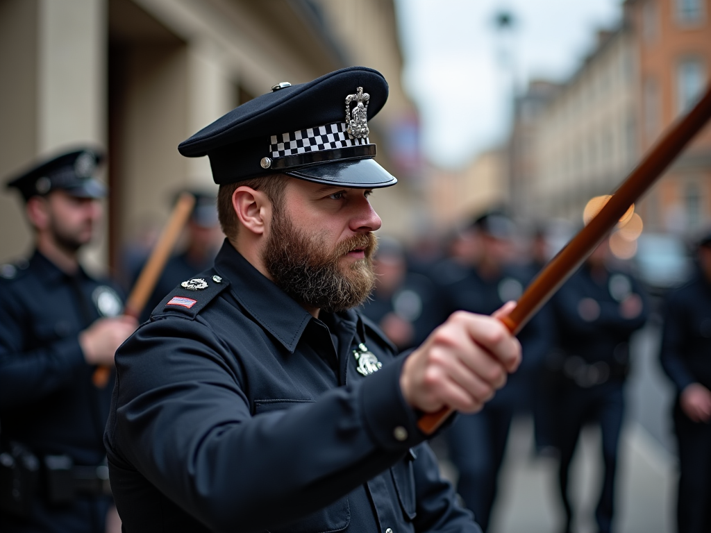 uk-policeman-with-a-baton-about-to-2gqawtz7t4