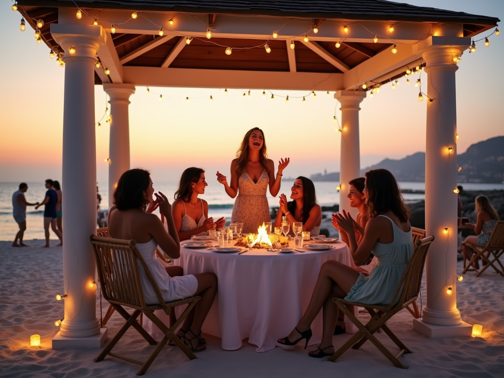 an-elegant-gazebo-on-a-white-beach-at-f4kivg435z