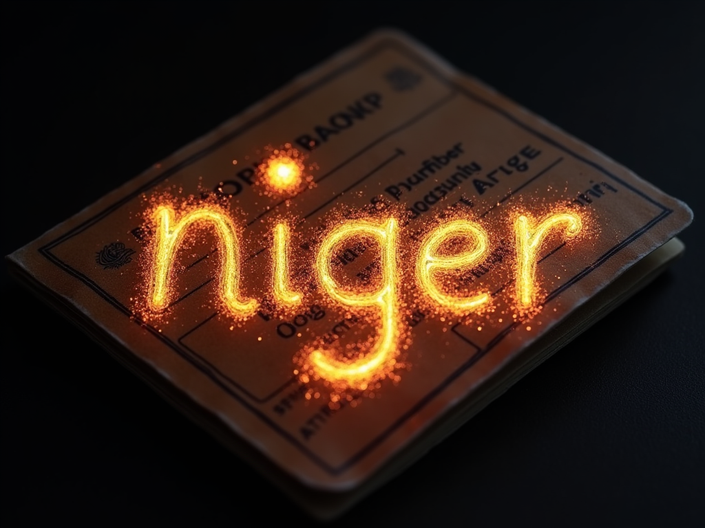 the-word-niger-a-country-in-africa-and-thj789g30b