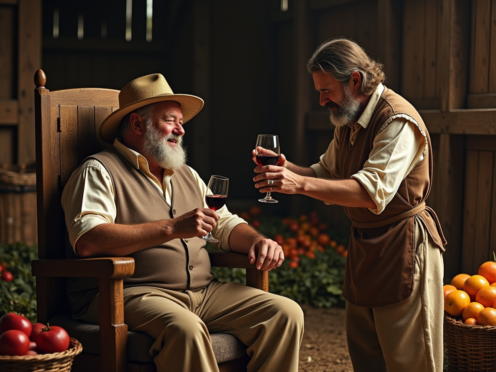 picture-of-a-rich-farmer-drinking-wine-243u4lj0wx