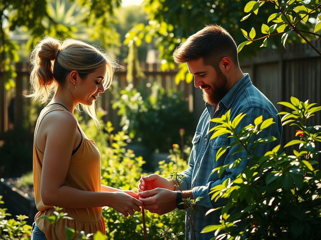 a-sunny-garden-scene-with-a-woman-and-a-yir6ybisep