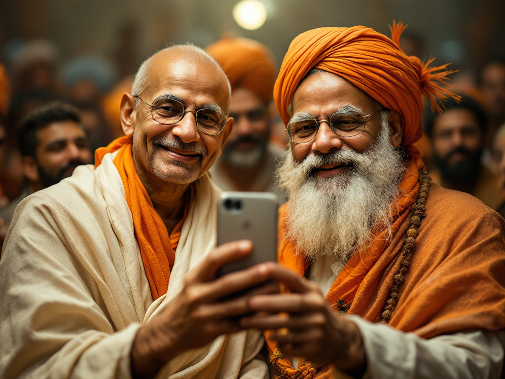 photo-realistic-selfie-of-gandhi-and-54sfnlv3ui