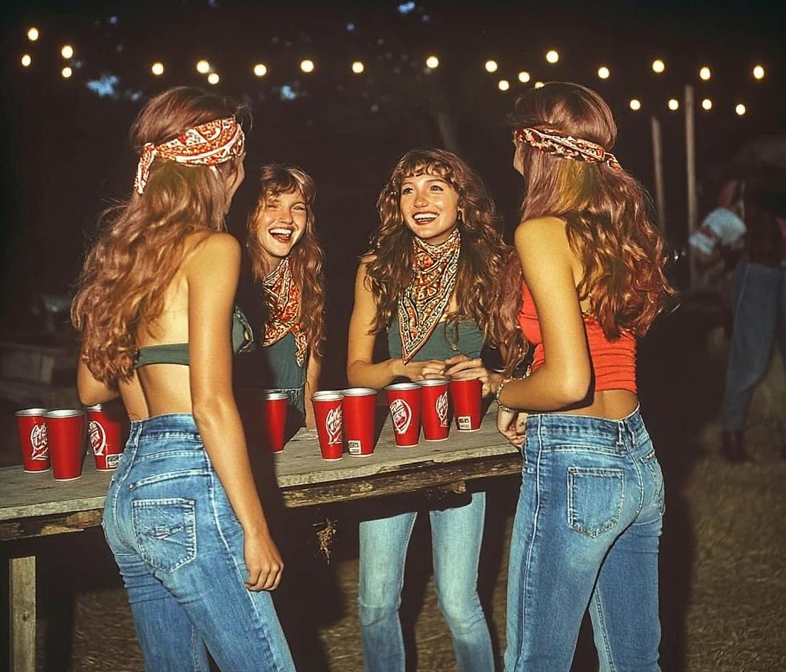 make the colors look more like the 70s and make the hair style like the 70s style