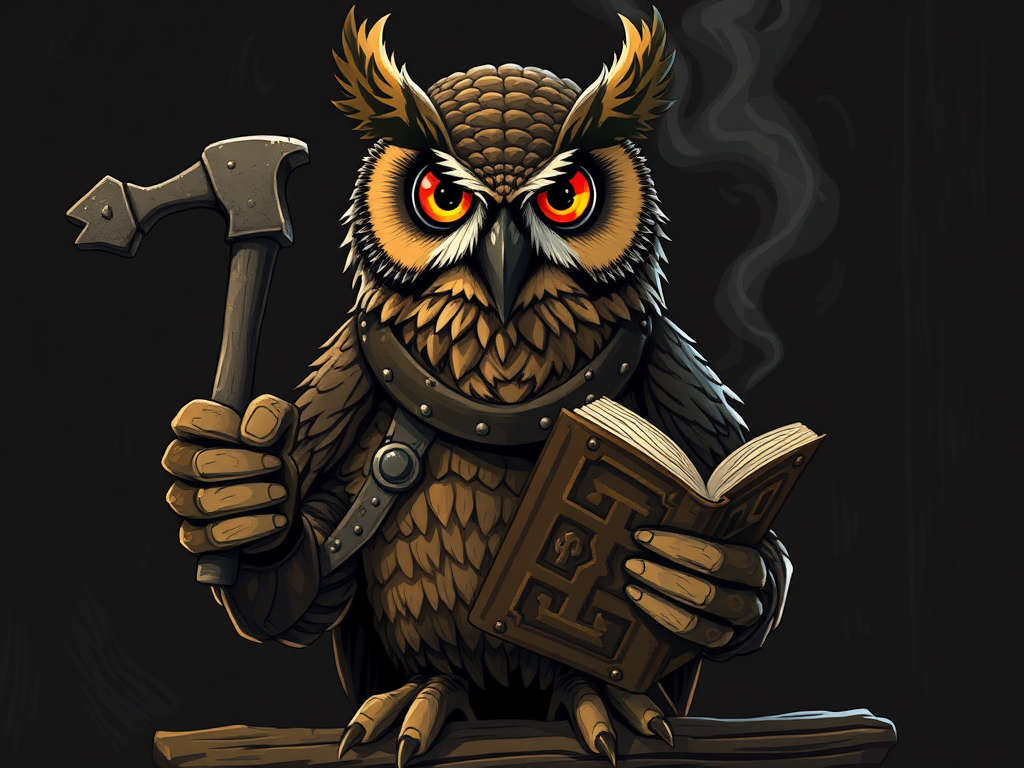 an-blacksmith-owl-with-hammer-and-book-7eopg3u4ot