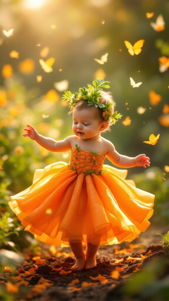 a-tiny-newborn-baby-girl-twirls-in-an-bx02nam9dl