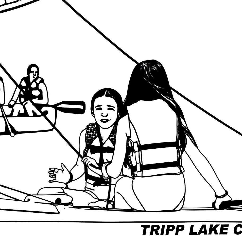 OUTLINE REQUIREMENTS:
- Create thick, bold black outlines only (50pt weight minimum)
- Smooth, continuous vector paths throughout
- All areas must be empty white space for coloring
- NO filled areas, NO solid black

FOREGROUND (people/main subjects):
- Trace outer borders of each person/object
- Minimal facial features (dots for eyes, curve for smile)
- KEEP large simple patterns (big polka dots, wide stripes)
- REMOVE only fine textures and tiny details
- Each person/object clearly separated

PATTERN RULES:
- Large polka dots = draw as empty circles
- Wide stripes = draw as separate outlined sections
- Big flowers or shapes on clothing = keep as outlines

BACKGROUND ELEMENTS:
- Keep background objects as basic outlined shapes
- Maintain clear distinction between foreground and background
- Simplify complex structures to essential recognizable forms

UNIVERSAL RULES:
- Every shape must be fully enclosed
- Uniform line thickness throughout
- Clear spacing between all elements
- Round all sharp corners
- Large areas suitable for crayon coloring


no solid black fills  
no hatching  
no shading or greyscale  
no thin lines  
no sketchy or textured lines  
no variation in line weight  
no filled-in hair or eyes  
no photorealism  
no background clutter or noise  
no overlapping or jagged outlines  
no grayscale gradients

