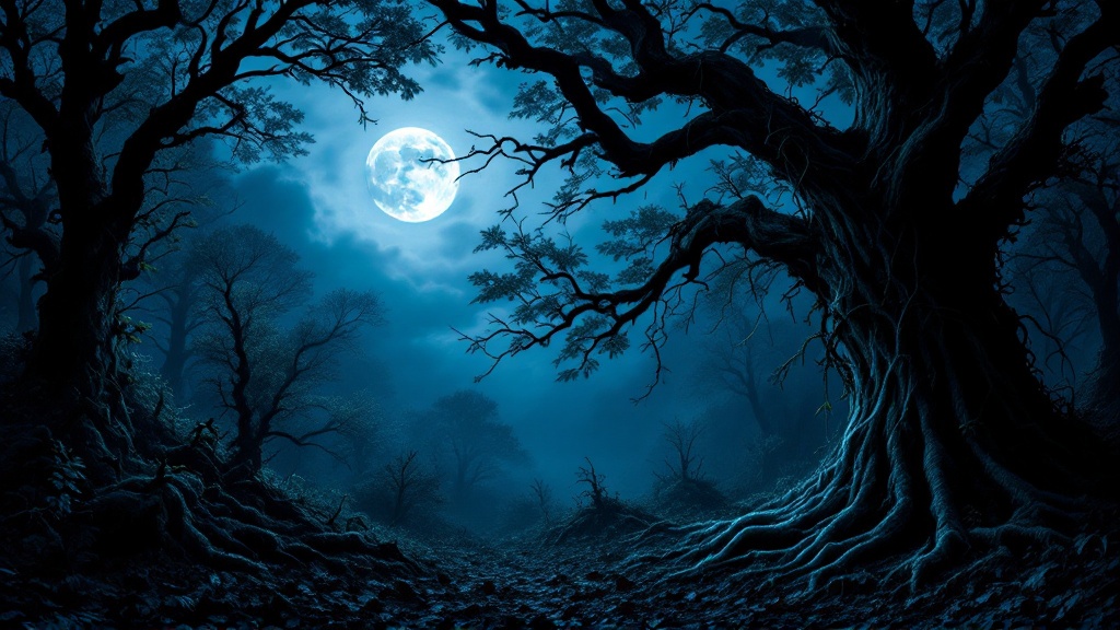 a-dark-nighttime-forest-illuminated-only-er0obt44i