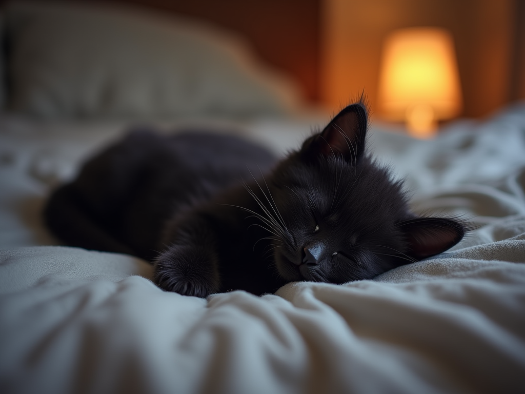 one-little-black-kitten-on-the-bed-kkvhrqcilc