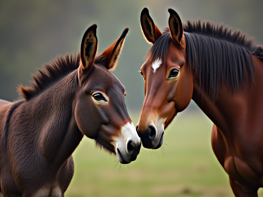 a-horse-and-a-donkey-doing-cuticle-care-8t0c3inzi9