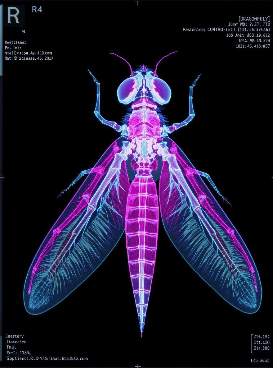 an-x-ray-scan-of-a-dragonfly-bones-and-131ri1u5s9