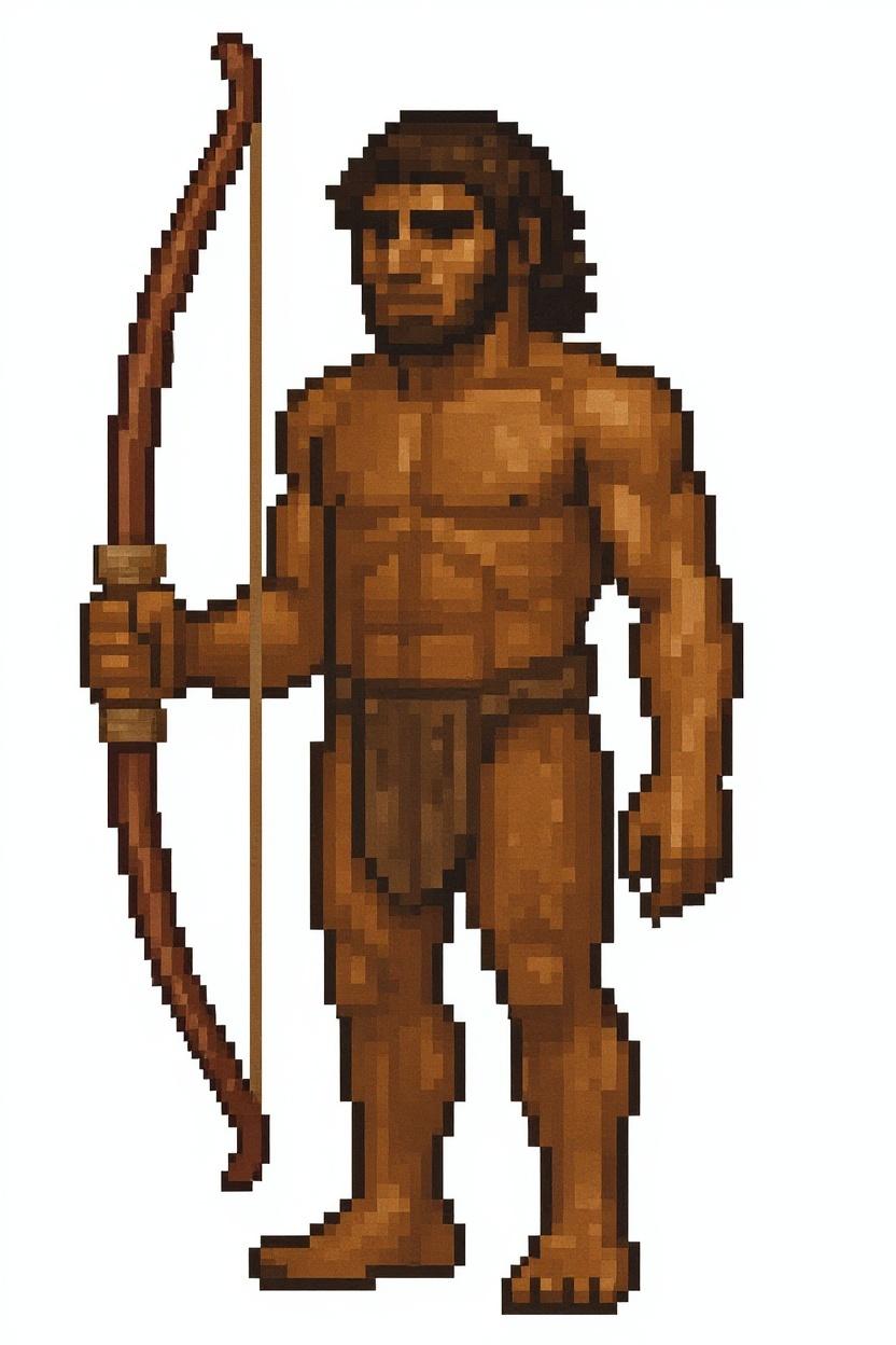 Give this man an Atlatl instead of a bow