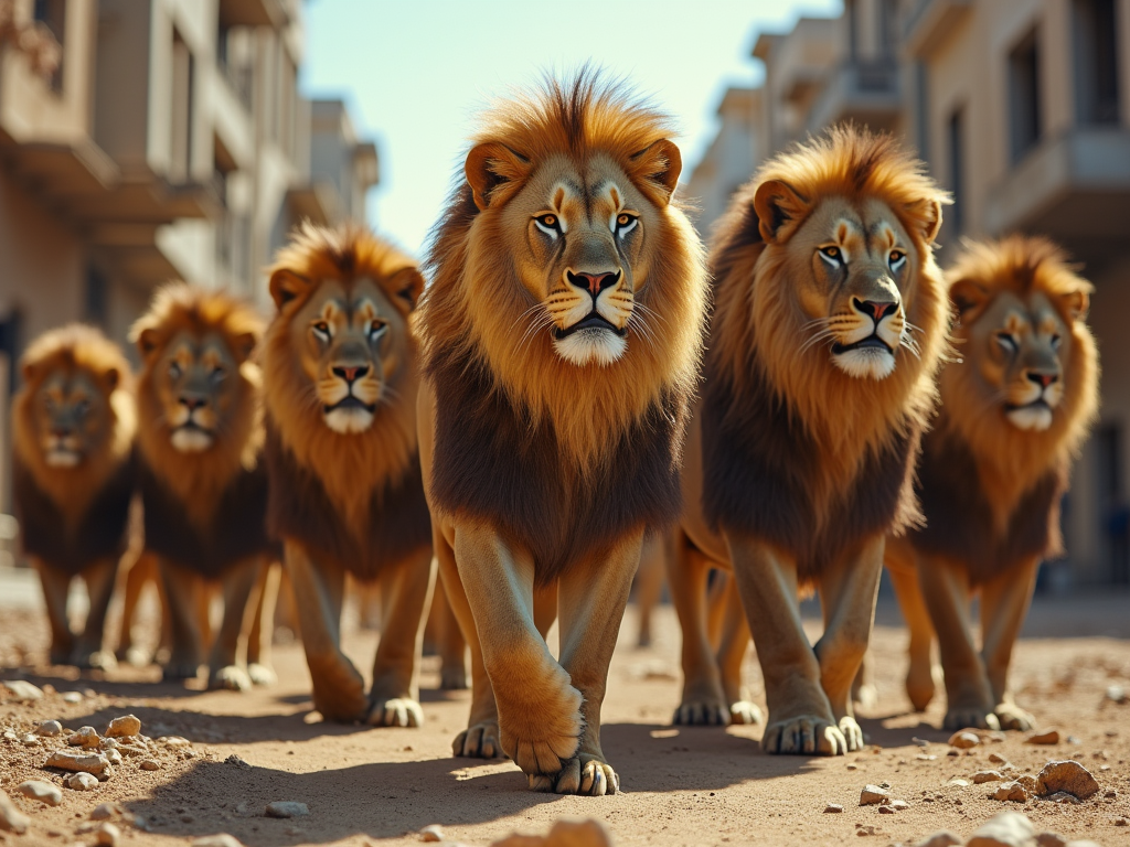 a-bunch-of-lions-in-the-city-and-they-12h0l0f8xr