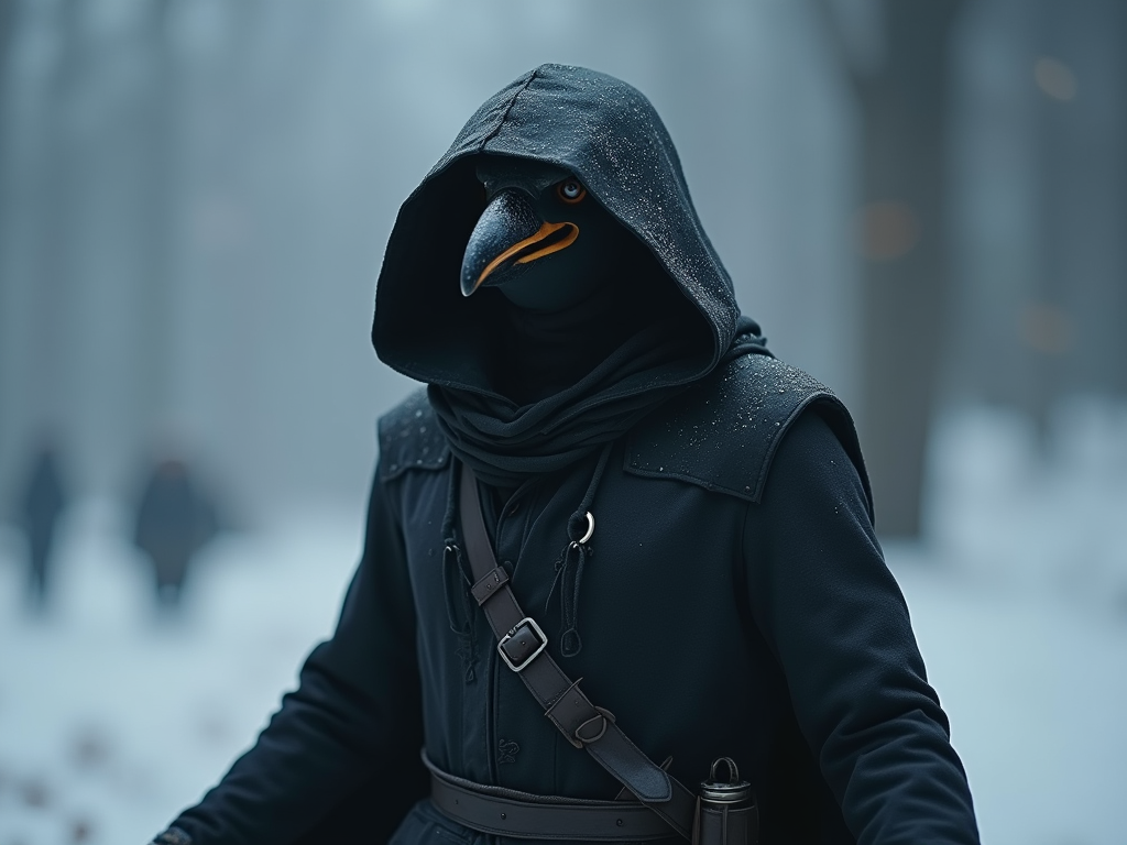 Grim reaper but as a penguin