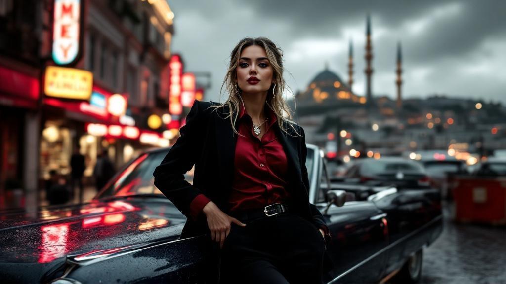 a-striking-turkish-woman-leans-against-the-left-abxn5fdebk