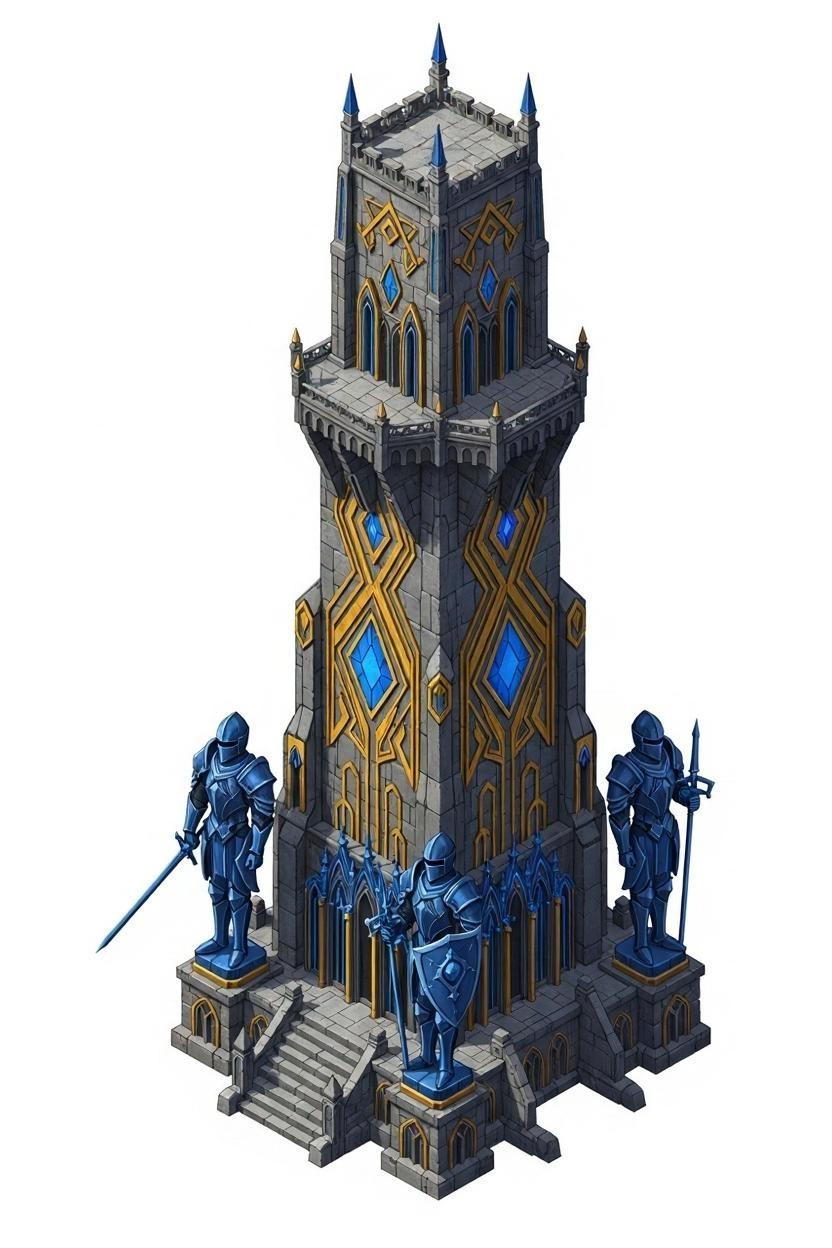 remove the people on the top of the spire and on the ledge, but do not remove the statues