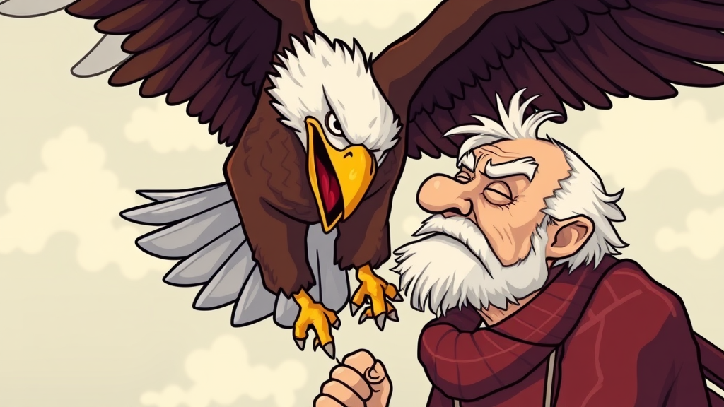 a-cartoonish-bald-eagle-spitting-on-an-ygbcc43yx8