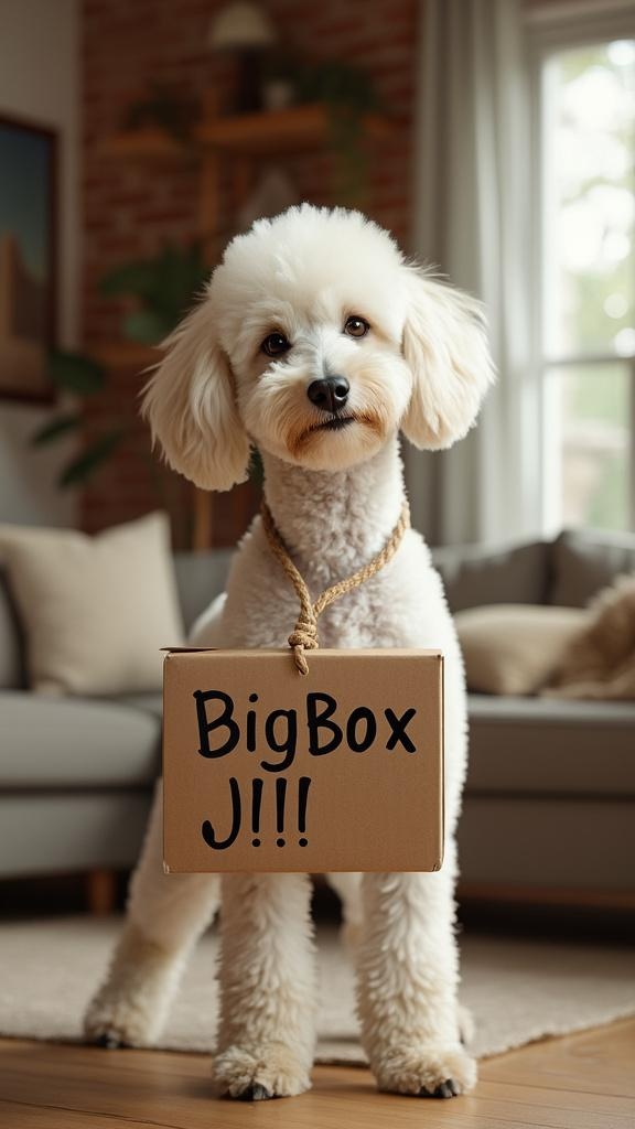 a-white-poodle-stands-in-front-of-a-cozy-z4yhsr2wv
