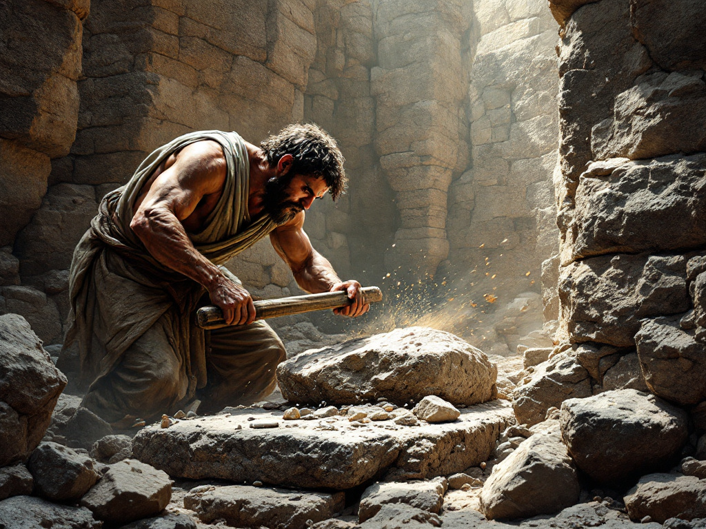 an-ancient-greek-stonemason-hitting-a-uyb1ja2440