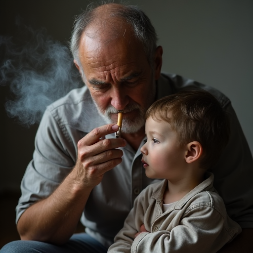 father-smoking-with-his-child-04s211p6qy