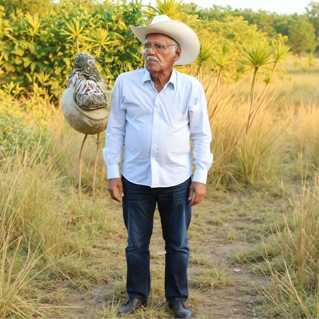 Poner el cuerpo completo a esta persona, que su cuerpo sea simétrico, y no cambiar ninguna fracción de su rostro, únicamente ponerle el cuerpo completo con la vestimenta muy parecido 