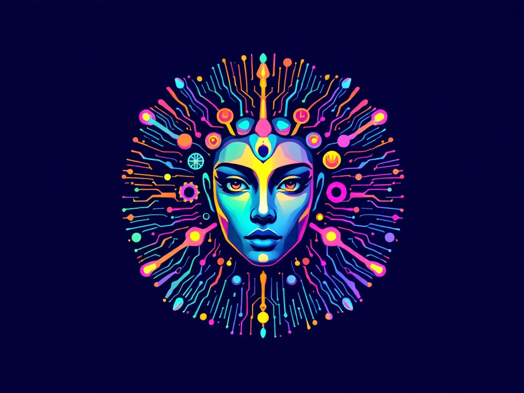 create a logo for IntAura an app for ai based interview