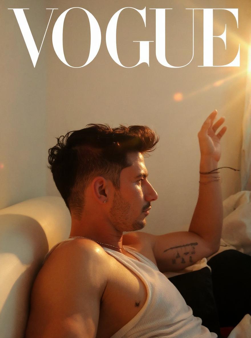 Cambia al atardecer, mirando el sol, más fuerte y modelo de revista