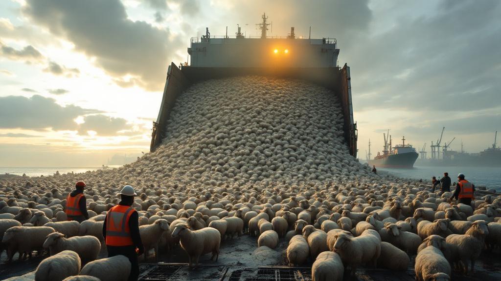 a-massive-cargo-ship-unloading-thousands-of-white-i05r5fehei