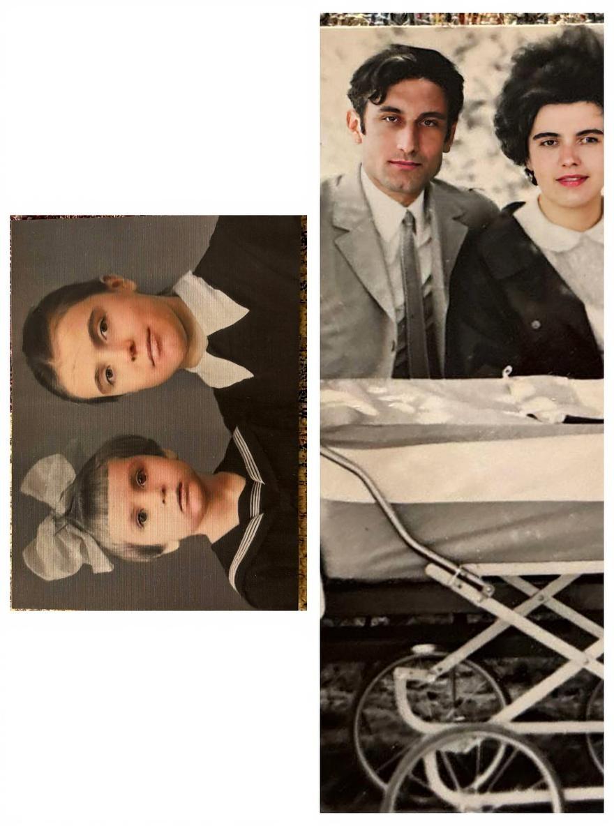 Restore this old photo by enhancing colors, removing scratches, and improving overall quality