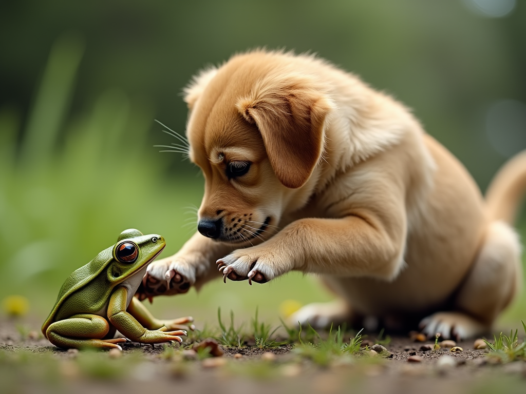 dog-climbing-a-frog-mkapyjommg