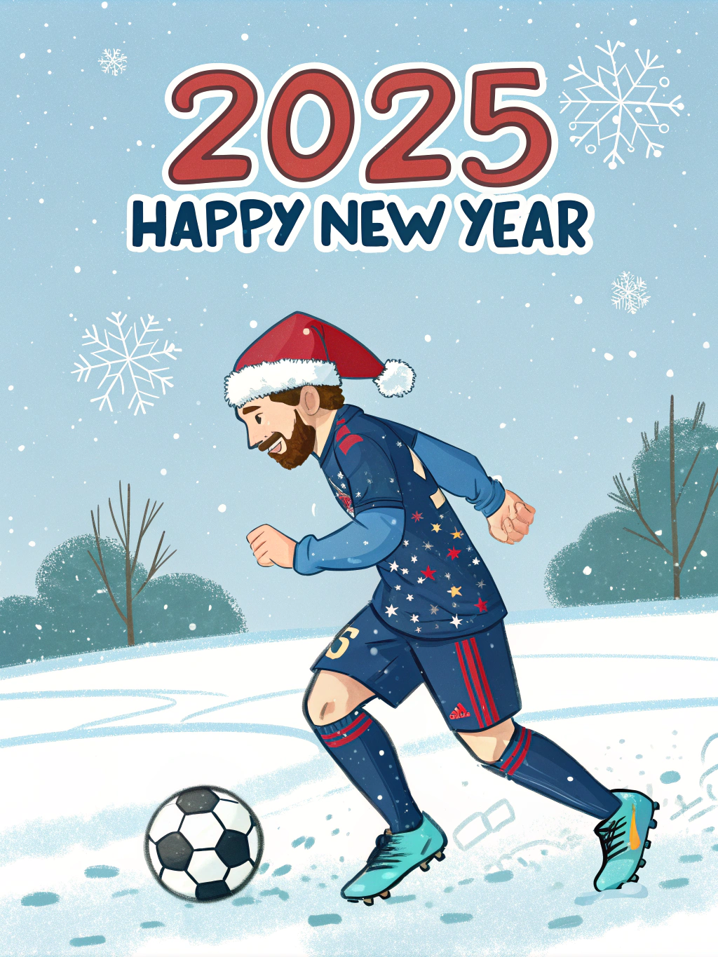 lionel-messi-as-a-festive-soccer-star-2rvmr017nm