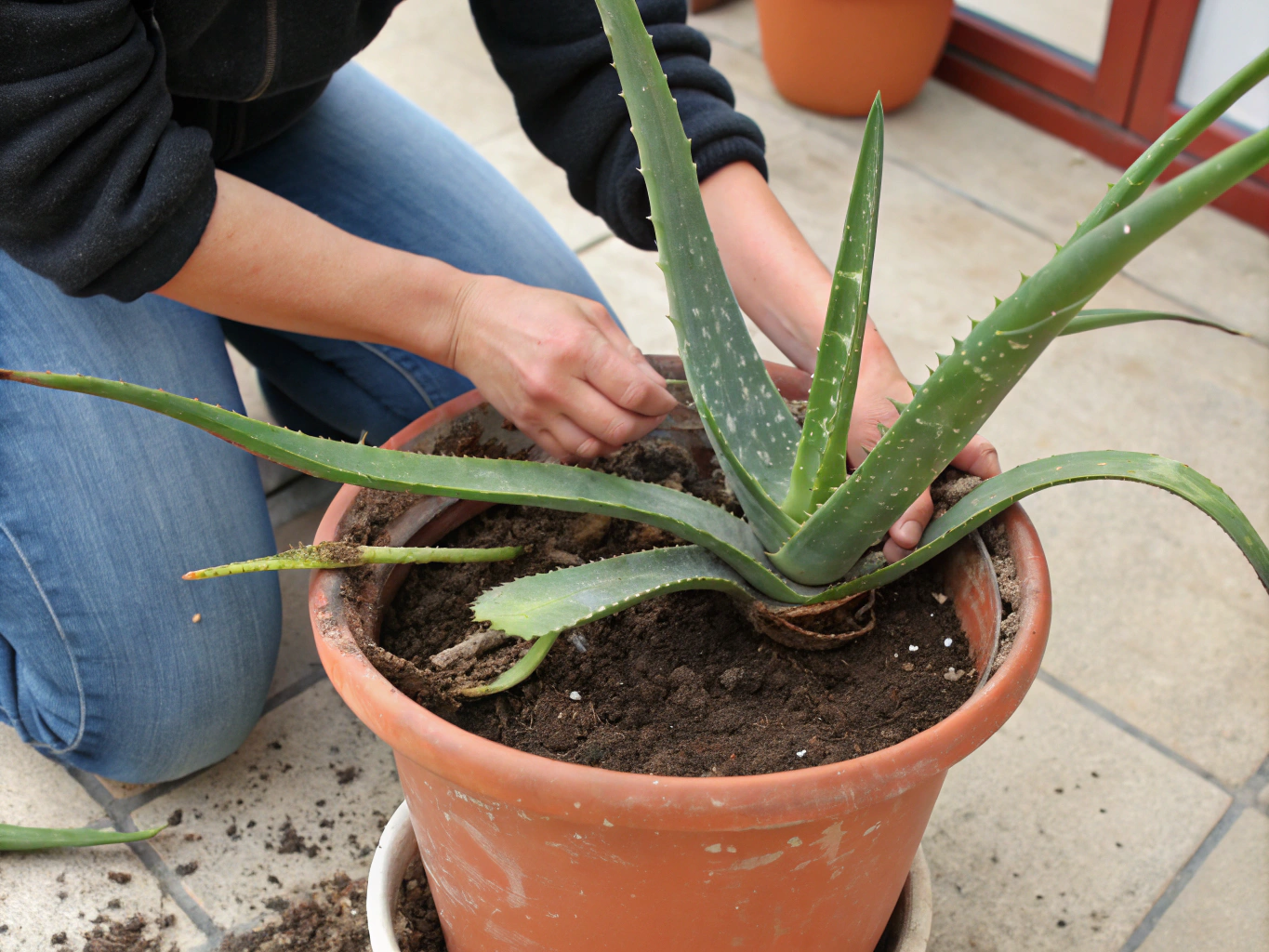 a-person-gently-removing-an-aloe-plant-wy3axvjzea