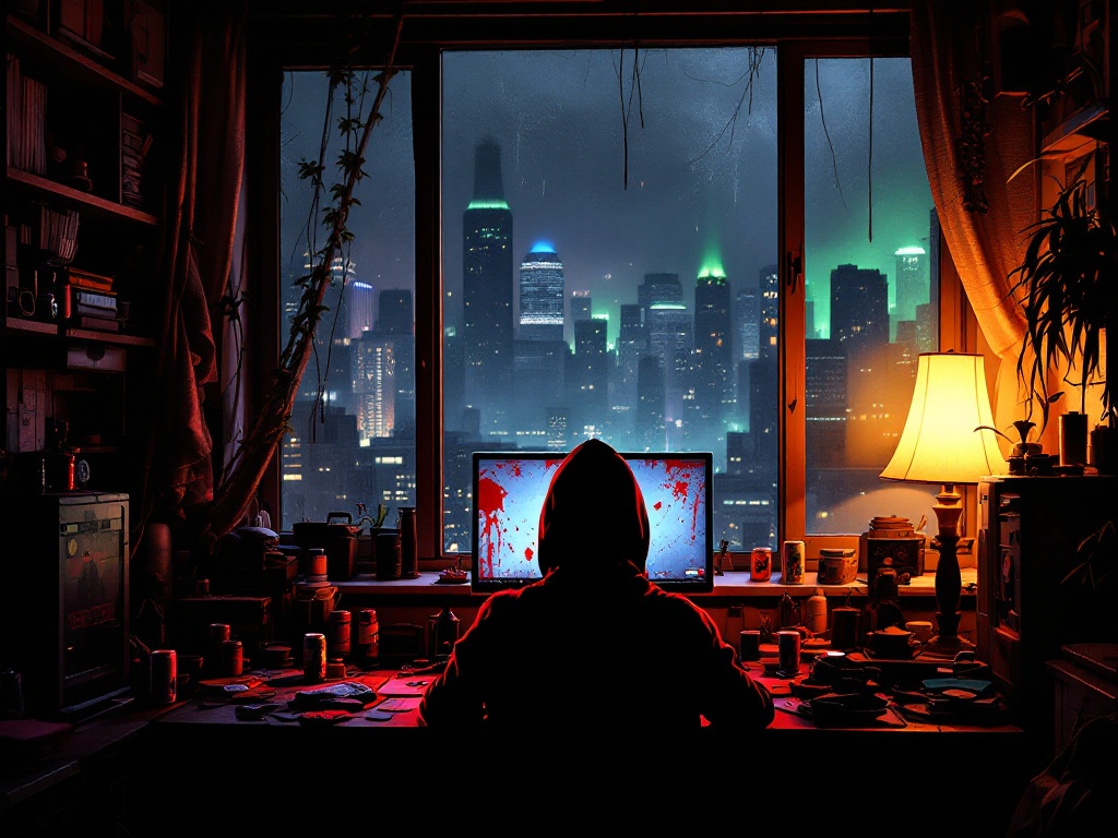 a-cluttered-urban-apartment-at-dusk-77iyx2gliu