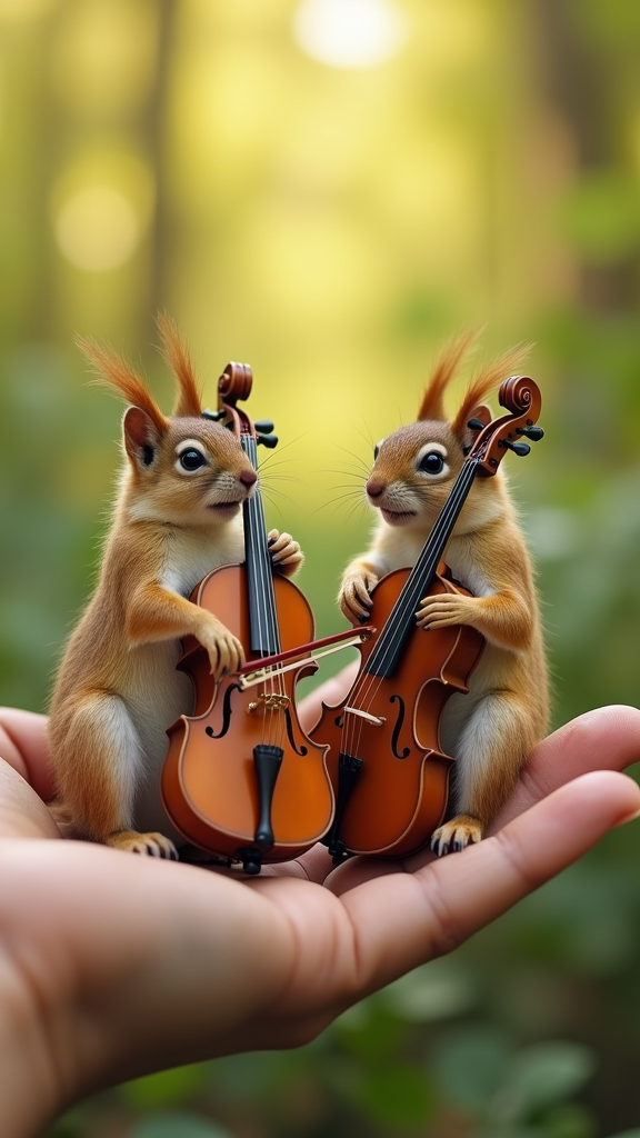 two-playful-squirrels-sitting-on-a-human-dayum5u3v