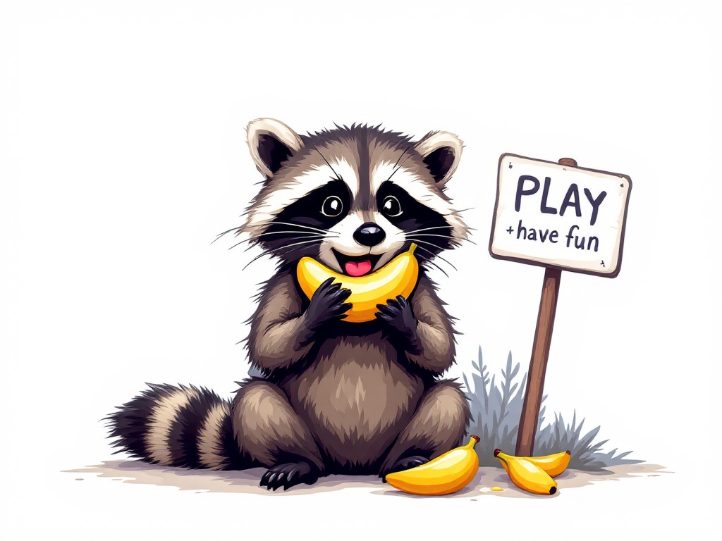 a-raccoon-eating-a-banana-and-behinds-it-3r1tu07dg