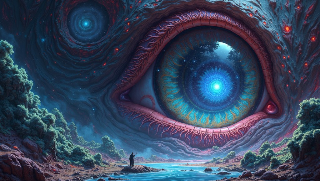 Universe, LSD, Fractal Worlds, Giant Eyes